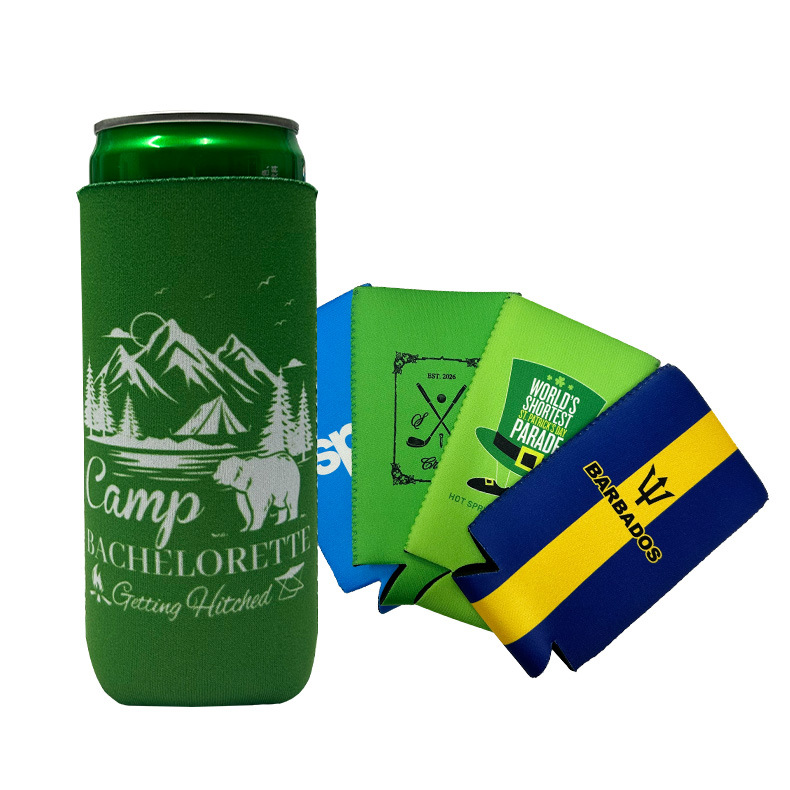 Printed Slim Can Koozie, Slim Can Cooler Sleeves and Can Holder for Slim Cans